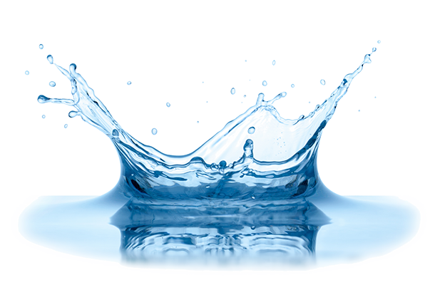 Water splash, isolated on the white background.